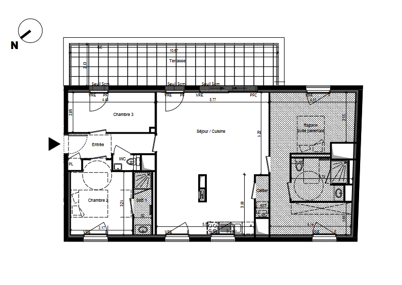 apartment 5 Rooms for sale on NANTES (44000)