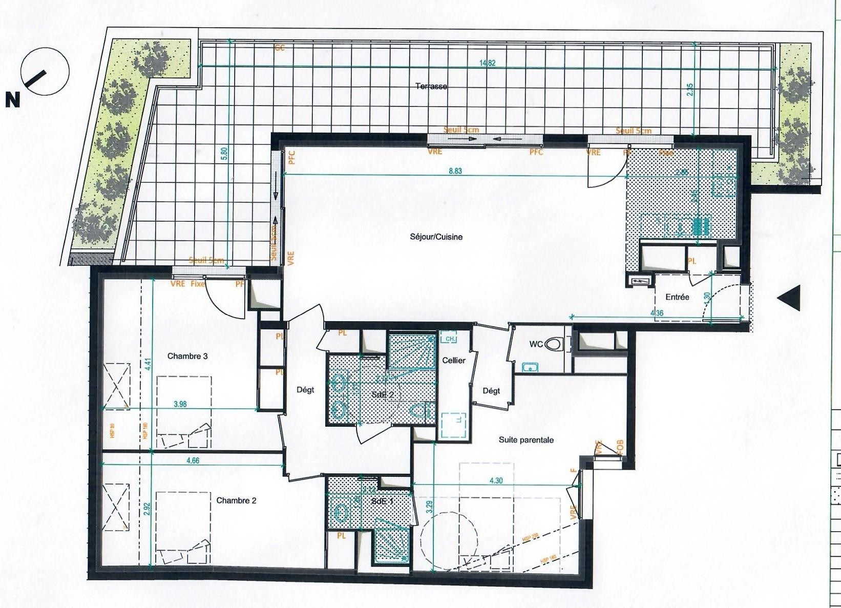 appartement 5 Pièces en vente sur NANTES (44000)